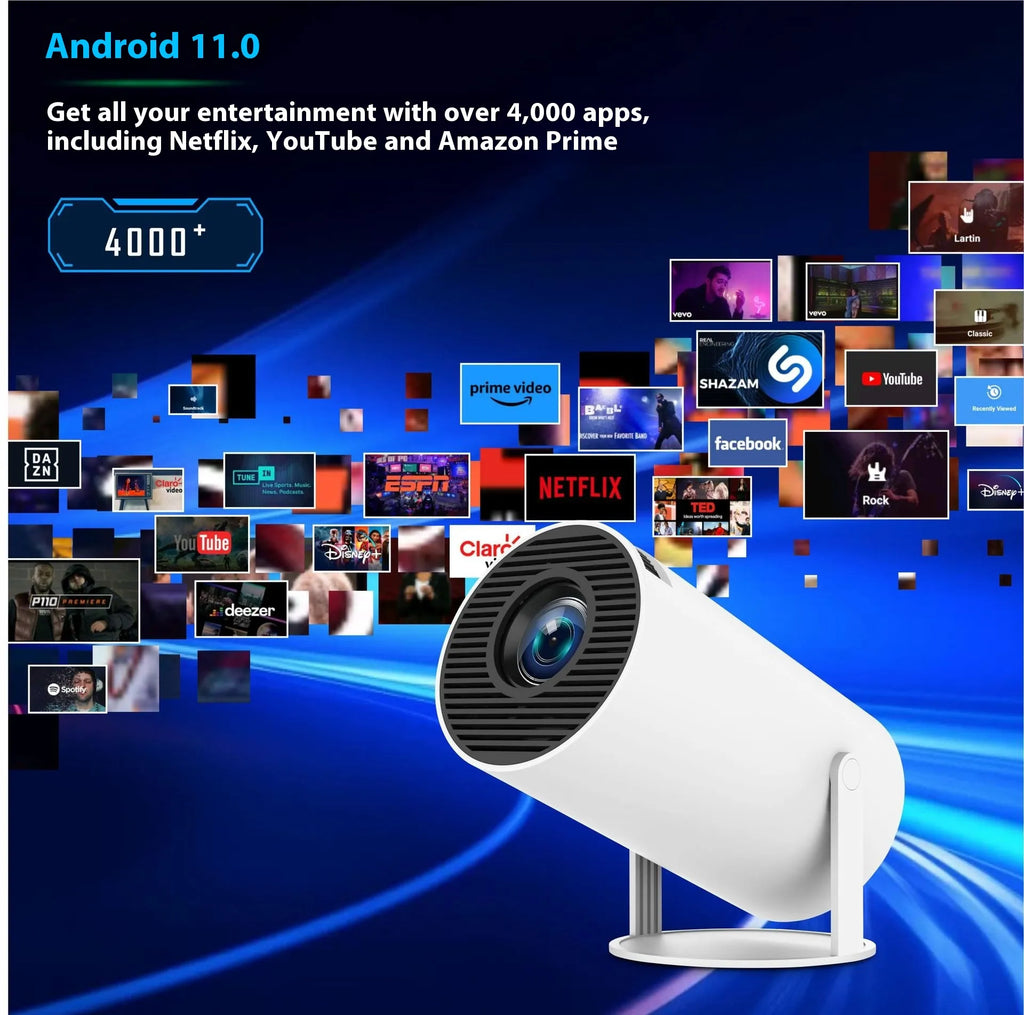 HY300 Pro Projector Home Theater Entertainment Portable Small Projector (DK-only)